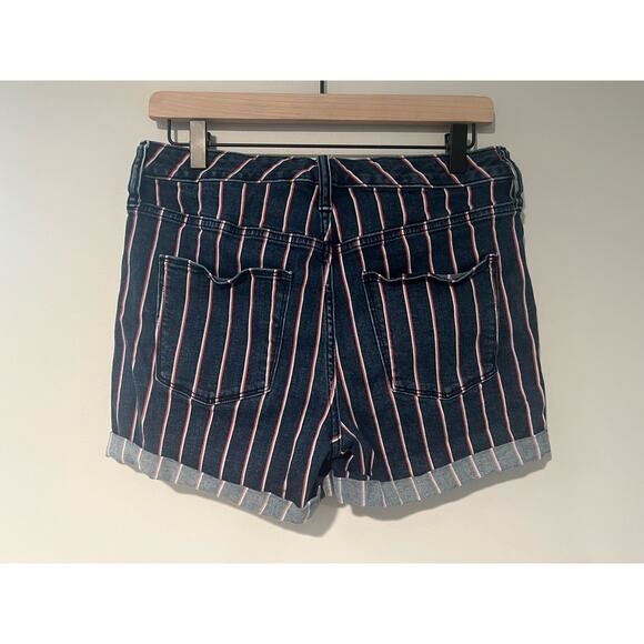 Pin Stripe High Waisted Shorts - Picture 2 of 3